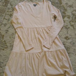 dusty rose baby doll dress